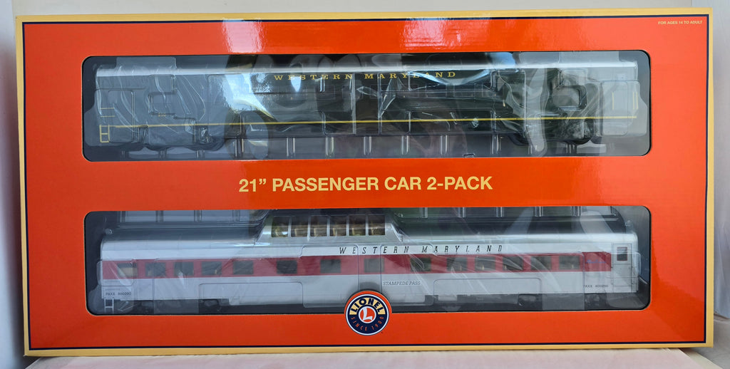 O Scenic 21" Passenger Car 2-Pack WM (B)