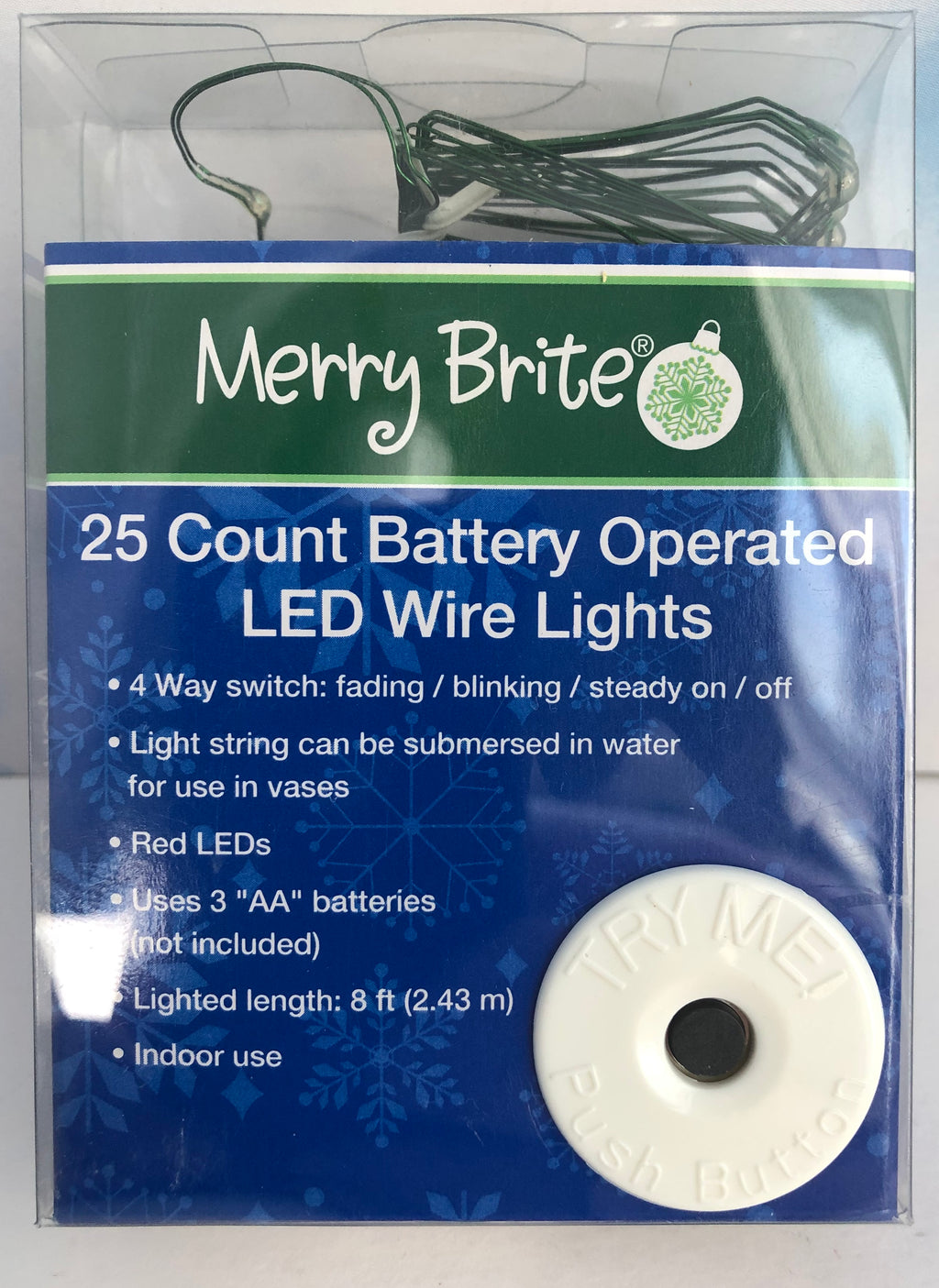 Merry Brite Red 25 Count Battery Operate