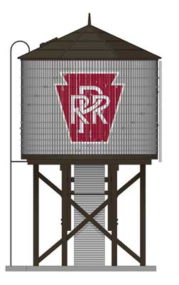 HO Water Tower PRR Weathered Sound