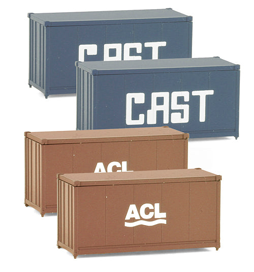 Z 20' Containers ACL/CAST (4 Pack)
