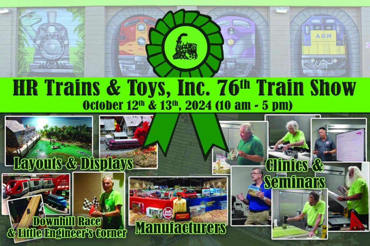 HR Trains 76th Train Show is October 12 & 13, 2024!
