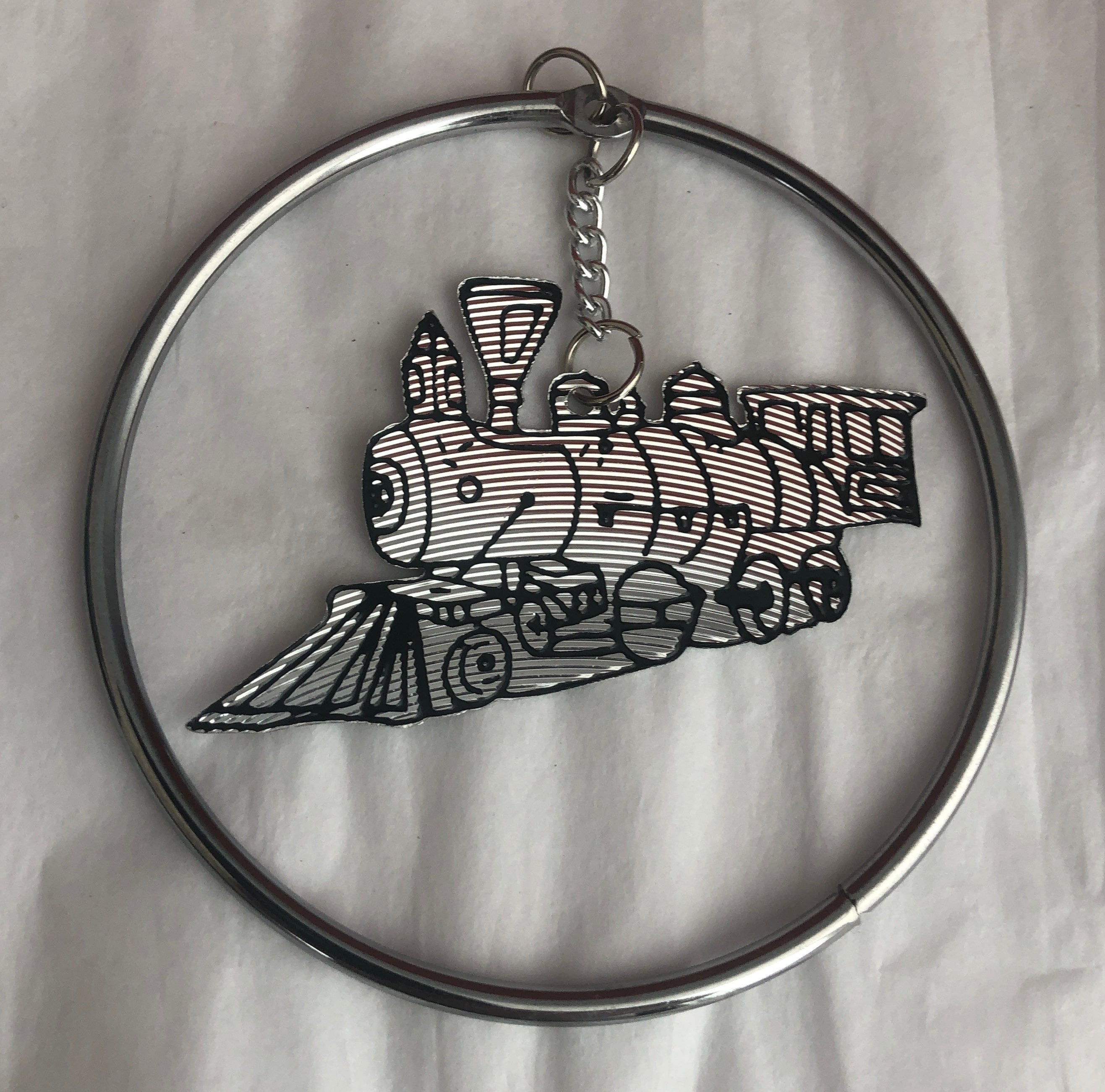 Train Ornament In A Ring
