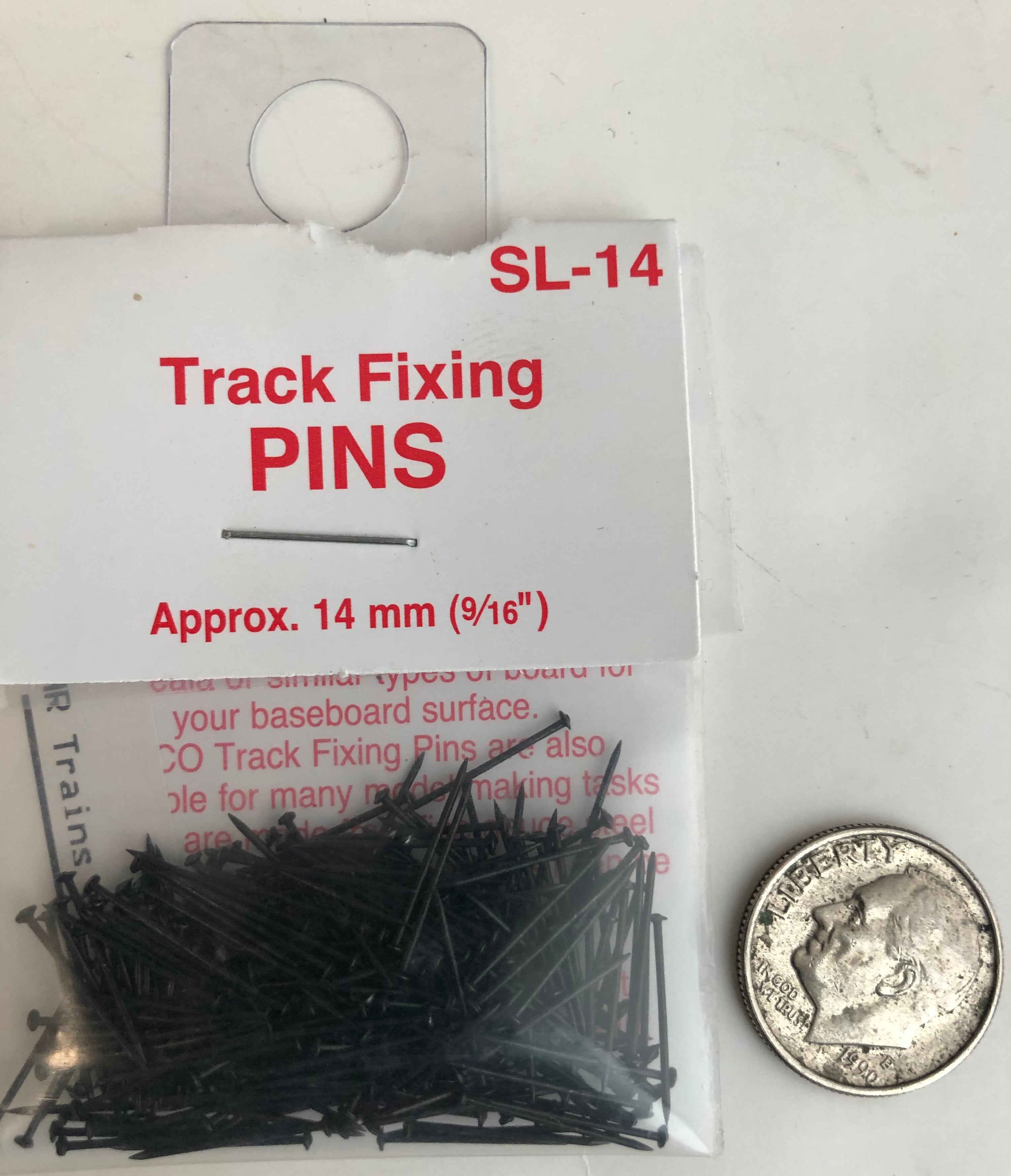 Track Fixing Pins 14mm (9/16")