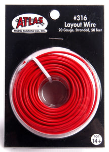 Red Wire 50FT Roll