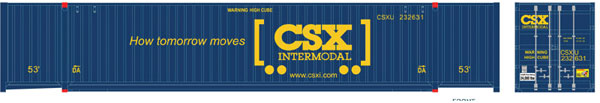 HO Jindo 53 Ft Container CSX