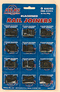 Atlas 6092 "O" 12 Blackened Rail Joiners