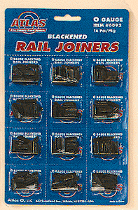 Atlas 6092 "O" 12 Blackened Rail Joiners