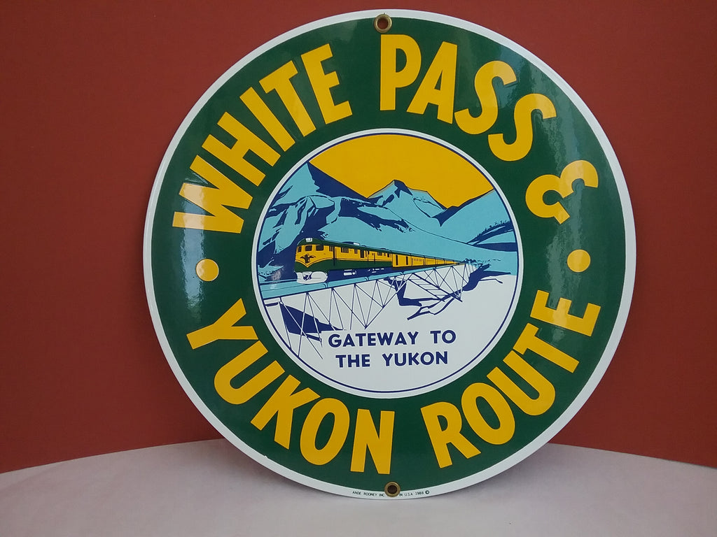 Whte Pass & Yukon Metal Sign 10"