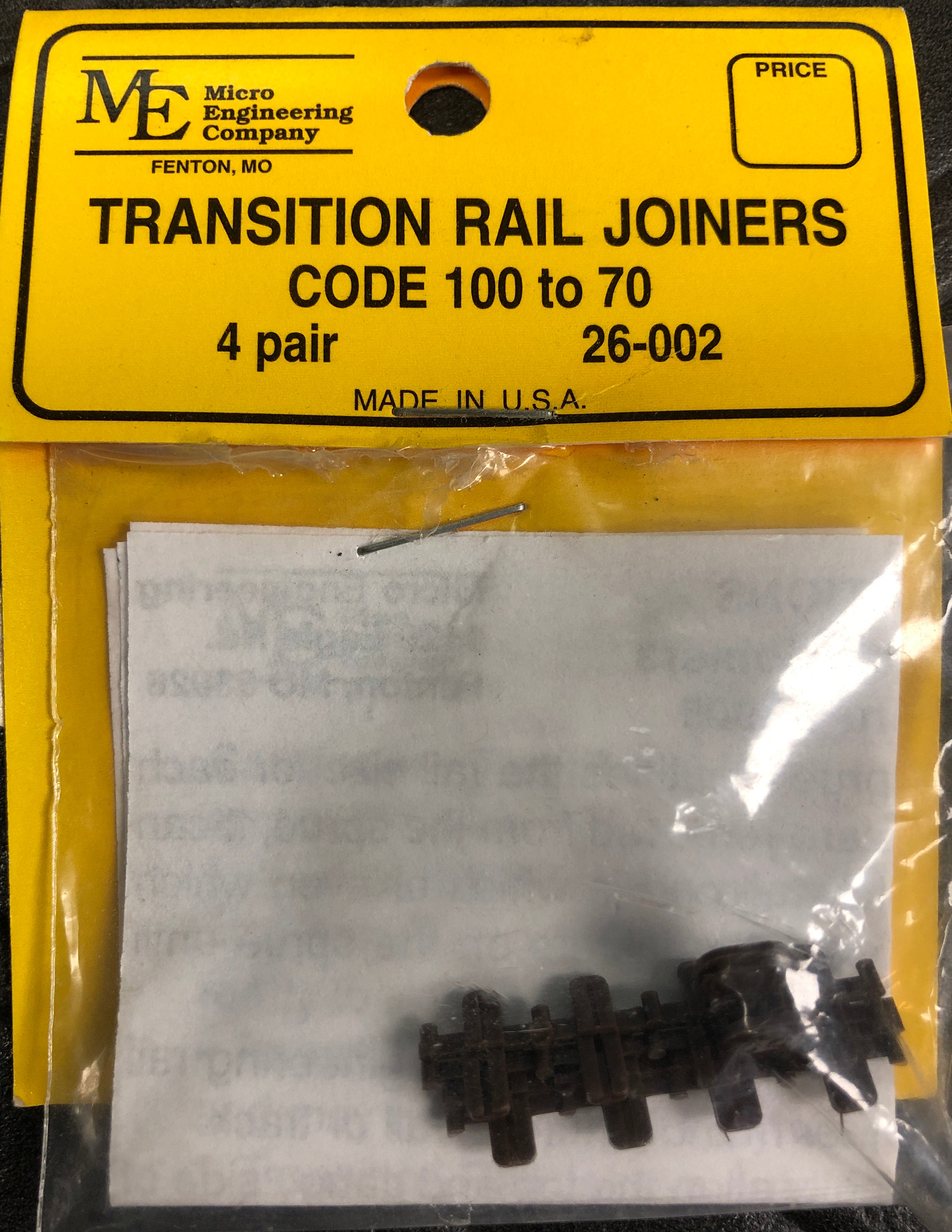 Micro-Engineering Rail Joiners 100-70