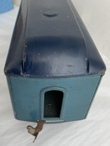 STD Gauge Railway Mail Car Blue As Is