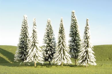 8"-10" Pine Trees w/Snow - 3PK