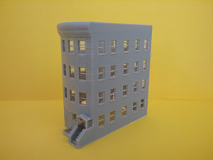 N Scale 3-D Printed 4-STORY Appartments