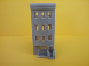 N Scale 3-D Printed 4-STORY Appartments