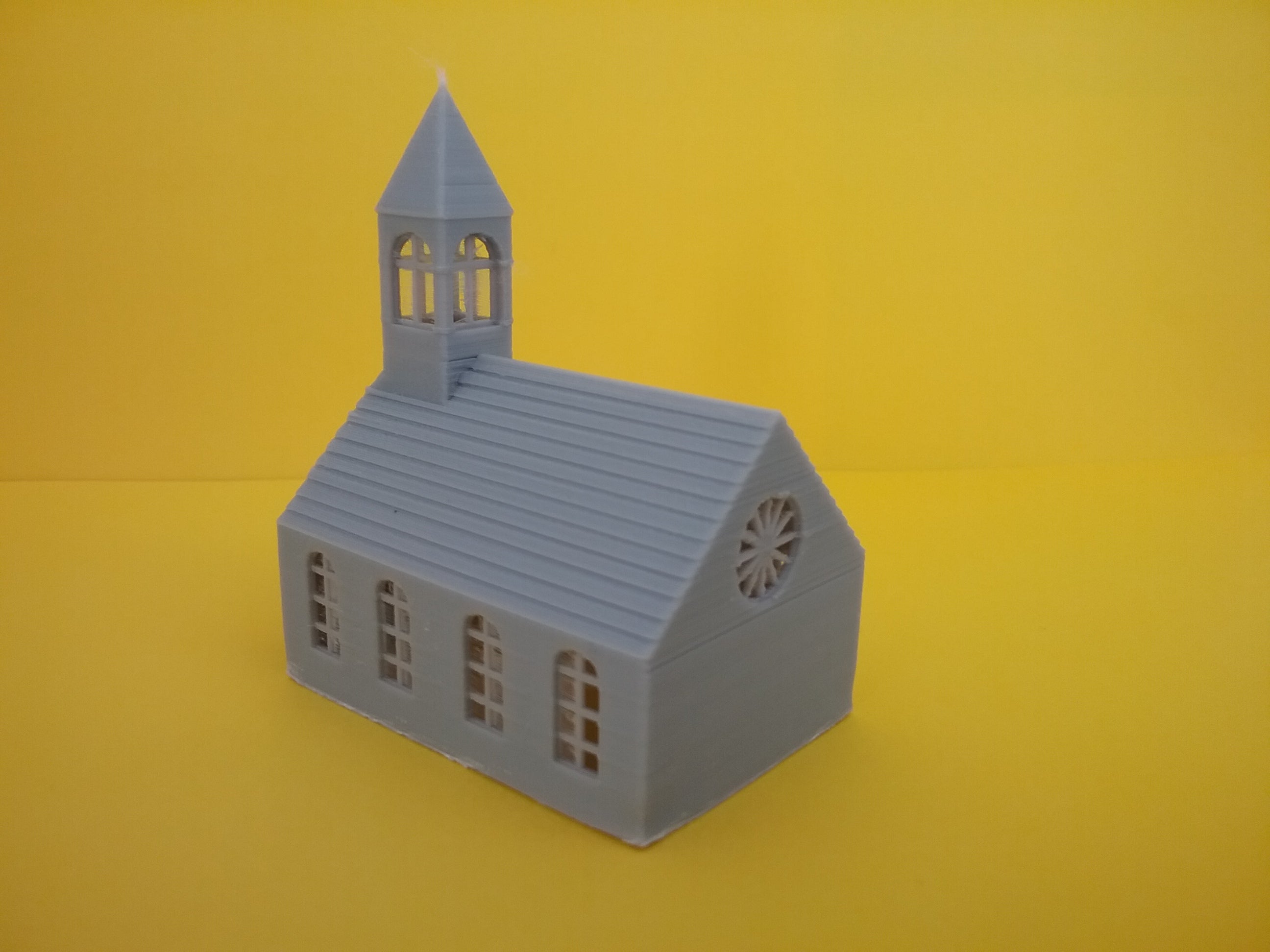 Z Scale ZC01S Country Church 3-D Printed