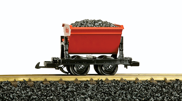 G LGB Dump Car Red With Load