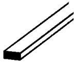 Solid Styrene Rectangular Strip,.020"/10