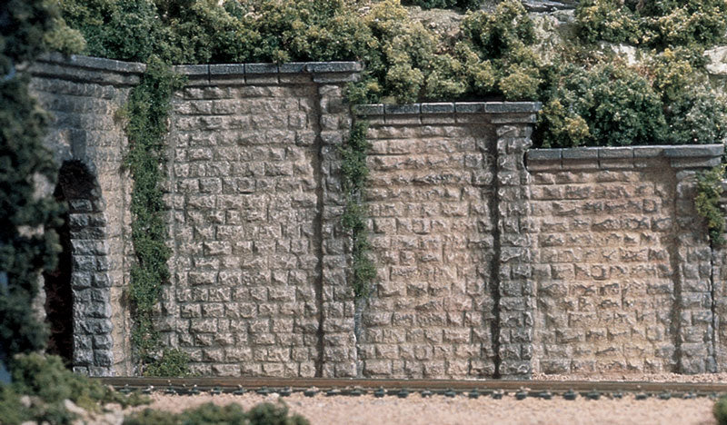 HO Cut Stone Retaining Wall