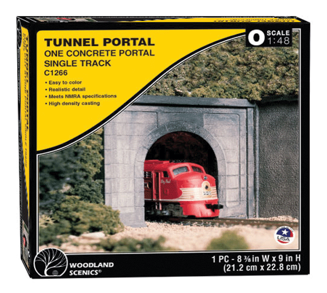 O Tunnel Portal Concrete Single Track
