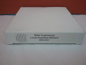 Miller Engineering Lionel Billboard