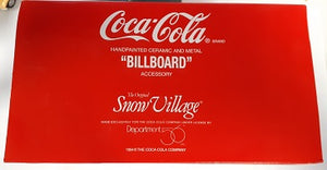 Coca-Cola Snow Village Billboard