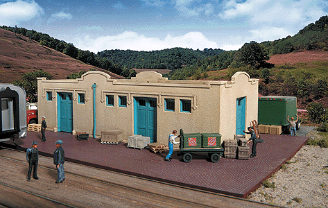 HO Mission-Style Freight House Kit