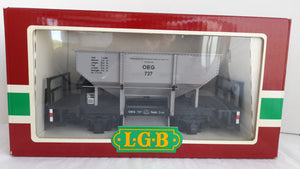 G Scale Hopper Wagon Gray