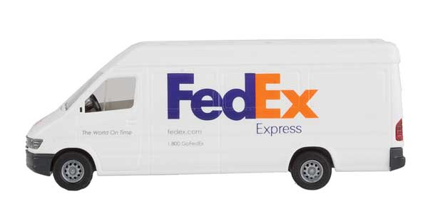 HO Delivery Van FedEx Express Assembled