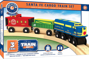 Wooden Santa Fe Cargo Train Set