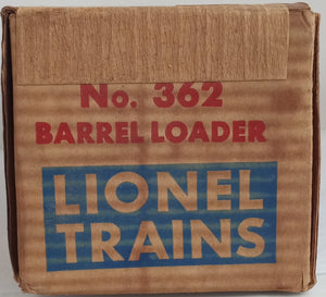 LIONEL Barrel Loader w/Box & Barrels