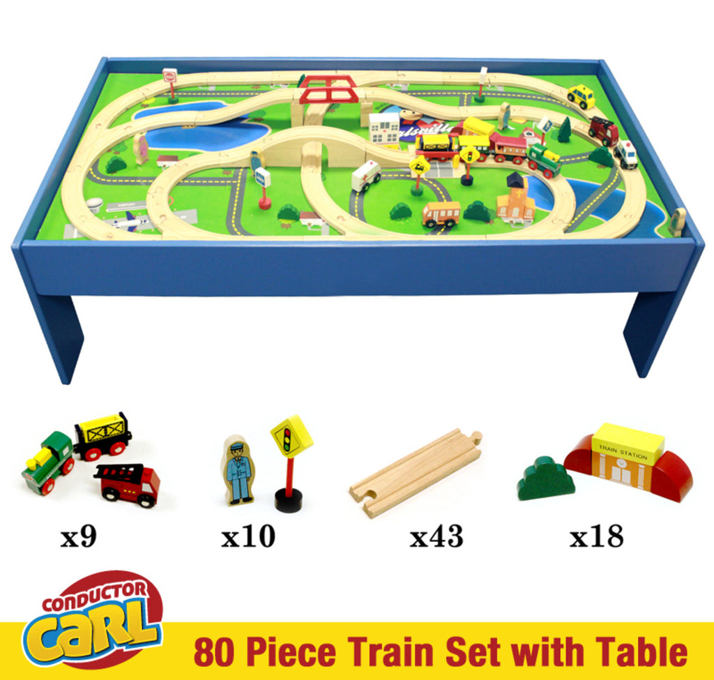 Conductor Carl 80 Ps. Train Set/Table