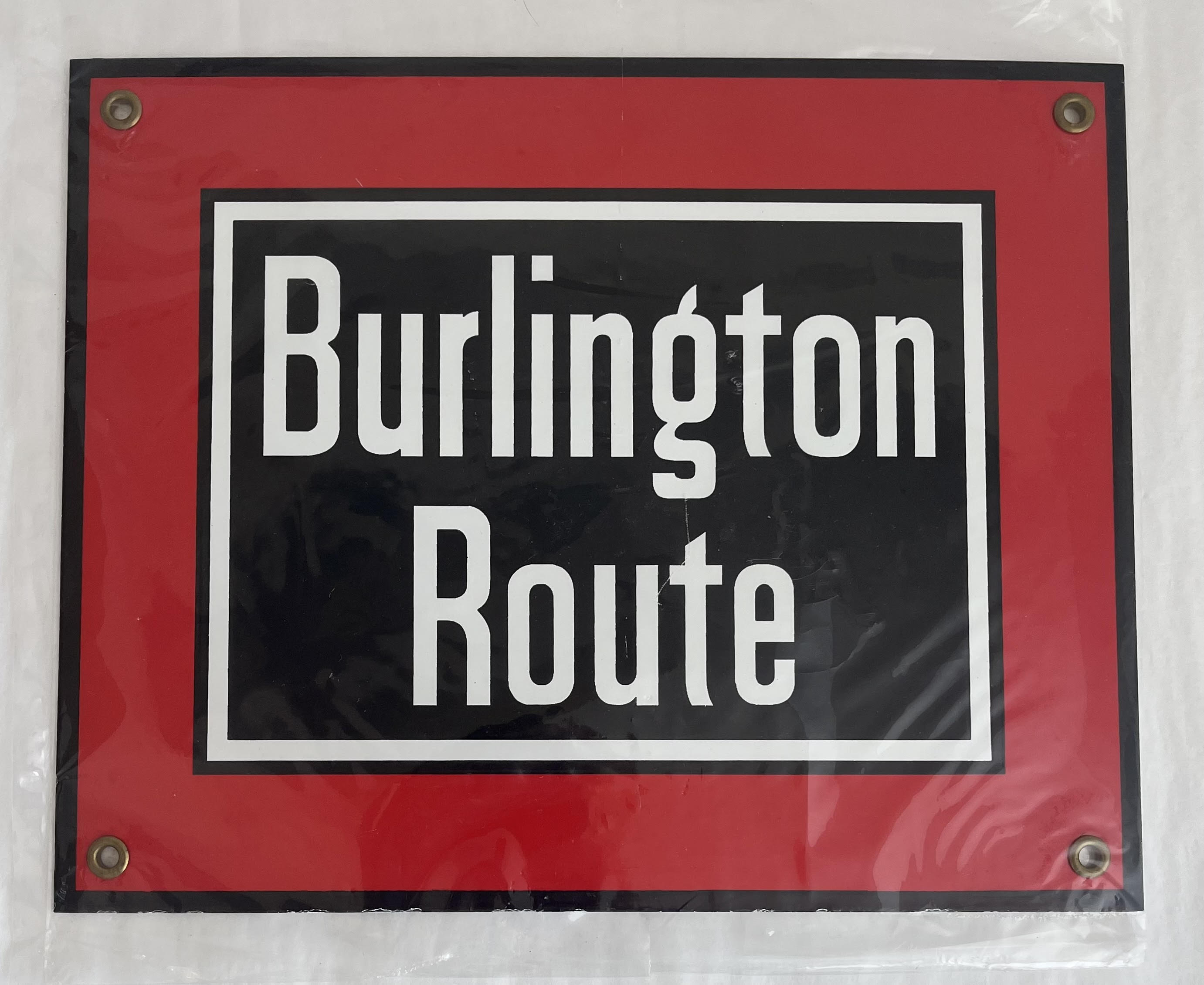 Porselain Sign - Burlington Route