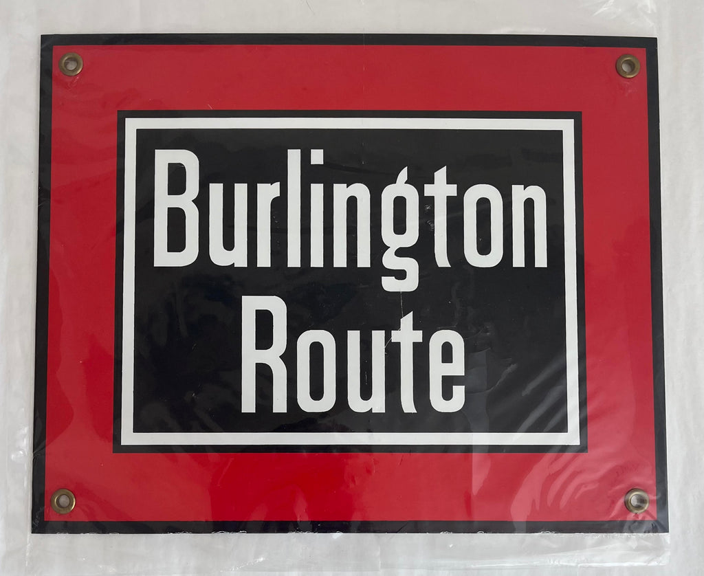 Porselain Sign - Burlington Route